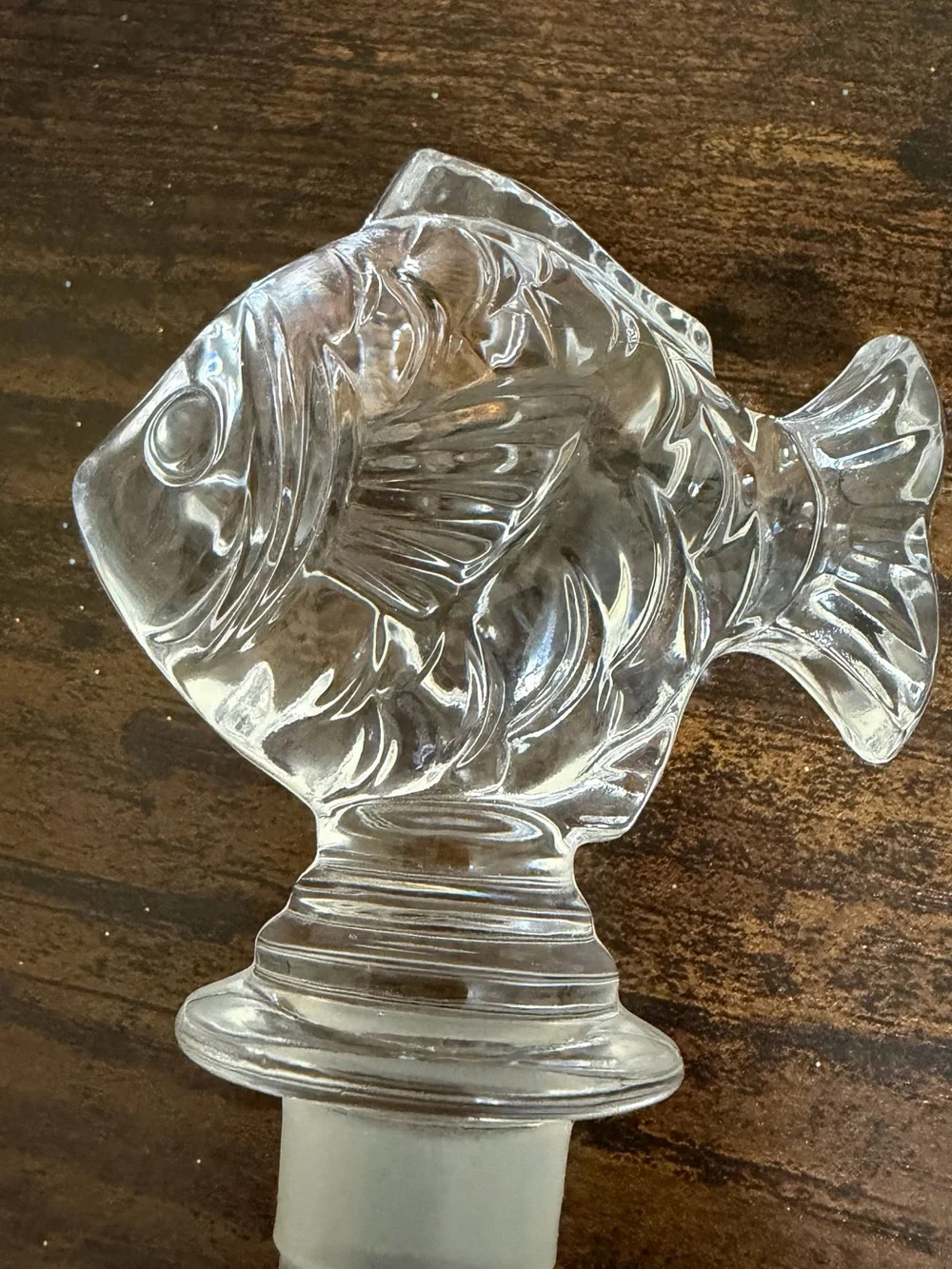 Mikasa Crystal Fish Bottle Stopper